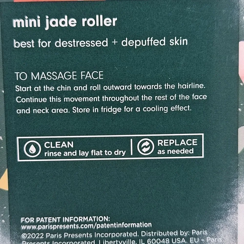Ecotools real jade roller face cooling destress depuffing affect